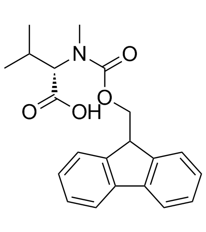 Fmoc-N-Me-Val-OH structure