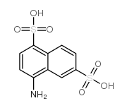 1,6-Naphthalenedisulfonicacid, 4-amino- structure