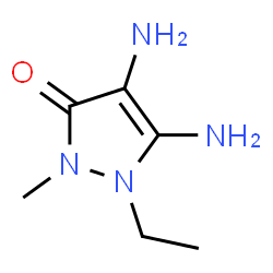 3H-Pyrazol-3-one,4,5-diamino-1-ethyl-1,2-dihydro-2-methyl- structure