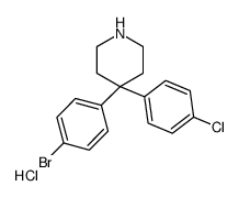 Piperidine, 4-(4-bromophenyl)-4-(4-chlorophenyl)-, hydrochloride (1:1) picture