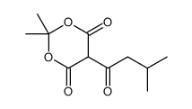 2,2-dimethyl-5-(3-methylbutanoyl)-1,3-dioxane-4,6-dione结构式