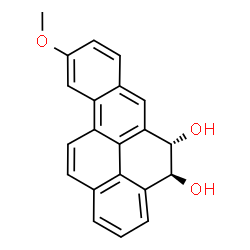 9-methoxy-4,5-dihydroxy-4,5-dihydrobenzo(a)pyrene Structure