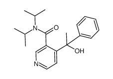 4-(1-hydroxy-1-methylbenzyl)-N,N-diisopropylnicotinamide Structure