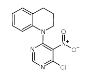 1-(6-CHLORO-5-NITRO-4-PYRIMIDINYL)-1,2,3,4-TETRAHYDROQUINOLINE structure