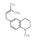 Quinoline,1,2,3,4-tetrahydro-1-methyl-6-(3-methyl-2-buten-1-yl)- picture