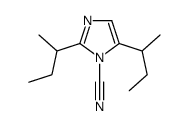 2,5-di(butan-2-yl)imidazole-1-carbonitrile Structure