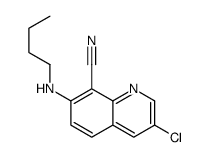 7-(butylamino)-3-chloroquinoline-8-carbonitrile Structure