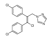 1-[3-chloro-2,3-bis(4-chlorophenyl)prop-2-enyl]-1,2,4-triazole结构式