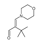 3,3-dimethyl-2-(morpholin-4-ylmethylidene)butanal Structure