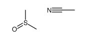 acetonitrile,methylsulfinylmethane Structure