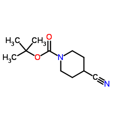 N-BOC-4-氰基哌啶结构式