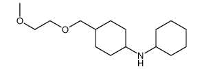 N-cyclohexyl-4-(2-methoxyethoxymethyl)cyclohexan-1-amine结构式