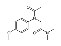 2-(N-acetyl-4-methoxyanilino)-N,N-dimethylacetamide结构式