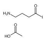 acetic acid,4-aminobutanoyl iodide Structure