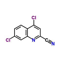 4,7-Dichloro-2-quinolinecarbonitrile Structure