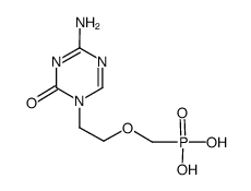 1-[2-(phosphonomethoxy)ethyl]-5-azacytosine Structure