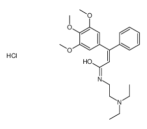 N-[2-(diethylamino)ethyl]phenyl(3,4,5-trimethoxyphenyl)methylene]acetamide monohydrochloride结构式