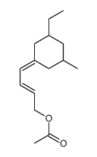 4-(3-ethyl-5-methylcyclohexylidene)-2-buten-1-yl acetate结构式