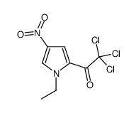 2,2,2-Trichloro-1-(1-ethyl-4-nitro-1H-pyrrol-2-yl)ethan-1-one Structure