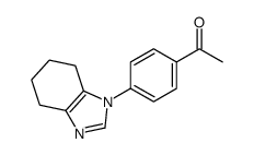 1-[4-(4,5,6,7-tetrahydrobenzimidazol-1-yl)phenyl]ethanone结构式