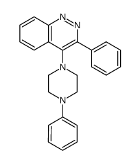 3-phenyl-4-(4-phenyl-piperazin-1-yl)-cinnoline Structure