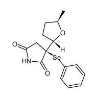 3(S(R))-<5(R(S))-methyl-2(S(R))-tetrahydrofuryl>-3-(phenylselenyl)-2,5-pyrrolidinedione结构式