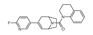 (3,4-dihydro-2H-quinolin-1-yl)-[3-(6-fluoropyridin-3-yl)-8-azabicyclo[3.2.1]oct-2-en-8-yl]methanone Structure