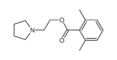 2-pyrrolidin-1-ylethyl 2,6-dimethylbenzoate Structure