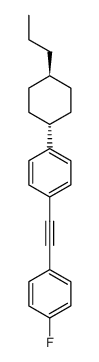 1-fluoro-4-((4-(4-propylcyclohexyl)phenyl)ethynyl)benzene Structure