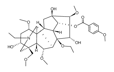 8-O-Ethyl-14-anisoylaconine结构式