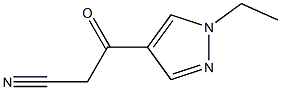 3-(1-Ethyl-1H-pyrazol-4-yl)-3-oxo-propionitrile Structure