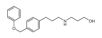 3-[3-[4-(phenoxymethyl)phenyl]propylamino]propan-1-ol结构式