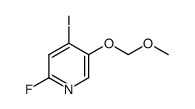 2-fluoro-4-iodo-5-(MethoxyMethoxy)pyridine结构式