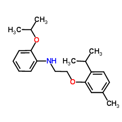 2-Isopropoxy-N-[2-(2-isopropyl-5-methylphenoxy)ethyl]aniline结构式