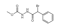 methyl 2-(2-bromo-2-phenylacetyl)hydrazinecarboxylate结构式