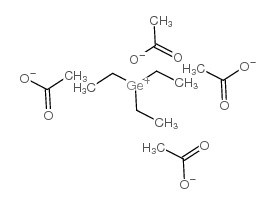 Acetic acid,triethylgermyl ester structure