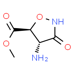 5-Isoxazolidinecarboxylicacid,4-amino-3-oxo-,methylester,trans-(9CI) structure