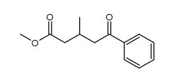 methyl 3-methyl-5-oxo-5-phenylpentanoate structure