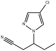 3-(4-chloro-1H-pyrazol-1-yl)pentanenitrile picture