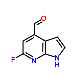 6-Fluoro-1H-pyrrolo[2,3-b]pyridine-4-carbaldehyde结构式