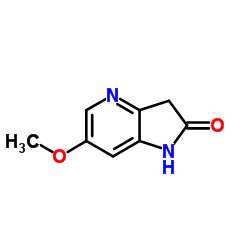 6-Methoxy-1,3-dihydro-2H-pyrrolo[3,2-b]pyridin-2-one结构式