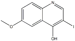 3-Iodo-6-methoxy-quinolin-4-ol Structure