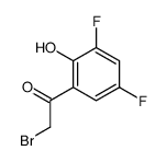 2-Bromo-3',5'-difluoro-2'-hydroxyacetophenone, 2-Bromo-1-(3,5-difluoro-2-hydroxyphenyl)ethan-1-one, 2-(Bromoacetyl)-4,6-difluorophenol structure