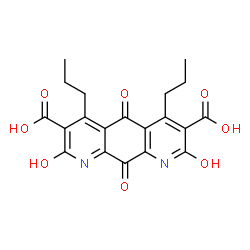 1,2,5,8,9,10-Hexahydro-2,5,8,10-tetraoxo-4,6-dipropylpyrido[3,2-g]quinoline-3,7-dicarboxylic acid Structure