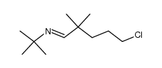 N-tert-Butyl-5-chloro-2,2-dimethylpentanimine结构式