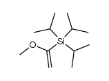 (1-methoxyvinyl)triisopropylsilane Structure