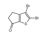 2,3-dibromo-4H-cyclopenta[b]thiophen-6(5H)-one Structure