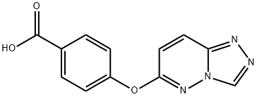 4-([1,2,4]triazolo[4,3-b]pyridazin-6-yloxy)benzoic acid structure