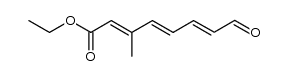 (2E,4E,6E)-ethyl 3-methyl-8-oxoocta-2,4,6-trienoate Structure