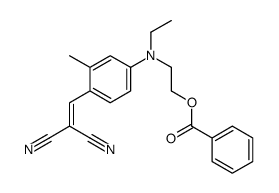 2-[4-(2,2-dicyanoethenyl)-N-ethyl-3-methylanilino]ethyl benzoate Structure